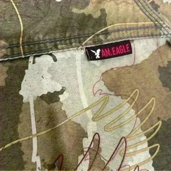 American Eagle Men’s Camouflage Quick Dry Board Shorts Swim Suit Size 32 - Picture 5 of 8